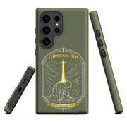 Through Him Men's Samsung Tough Case - Samsung Galaxy S24 Ultra - Front View