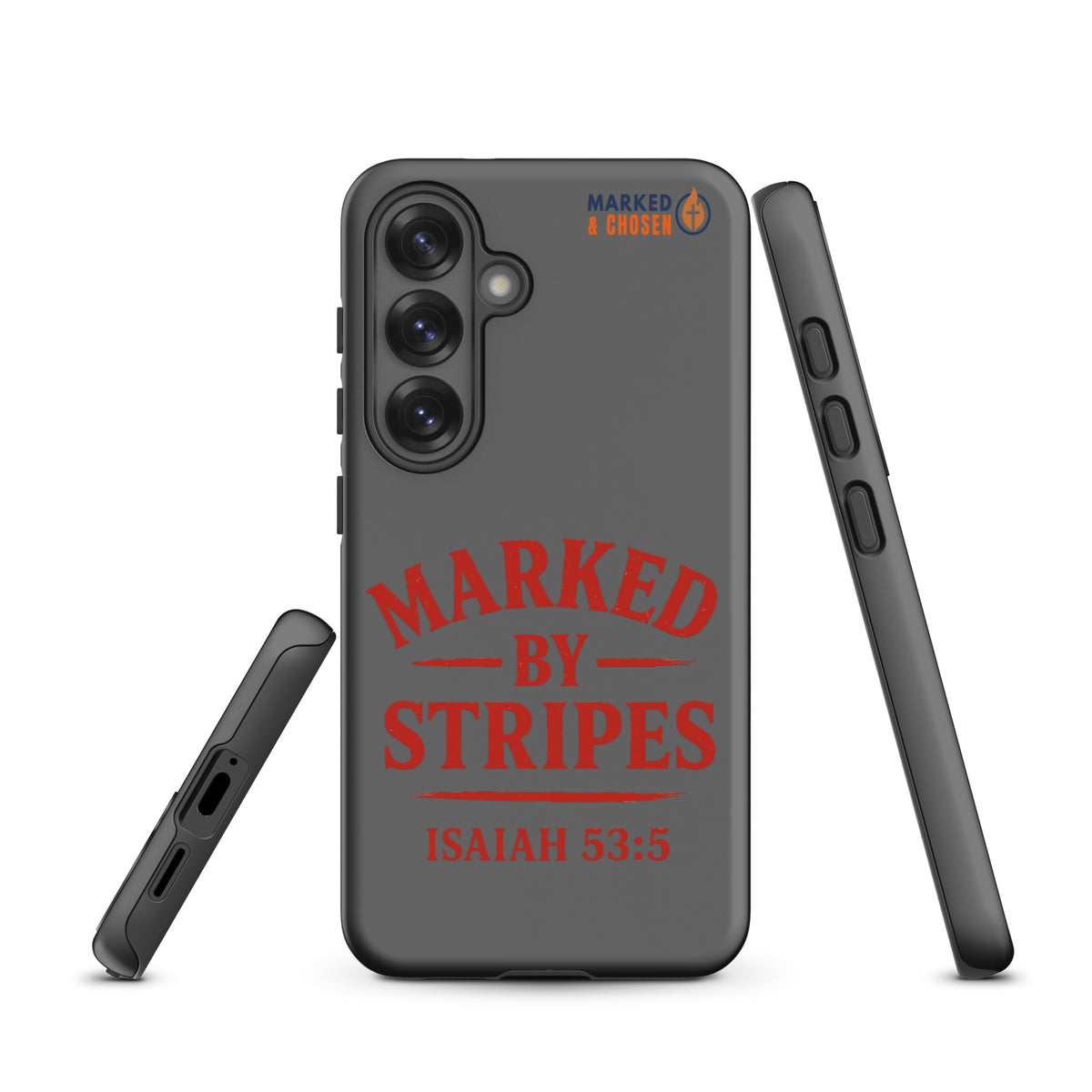 Marked by Stripes Samsung Galaxy Tough Case - Samsung Galaxy S25 - Front View