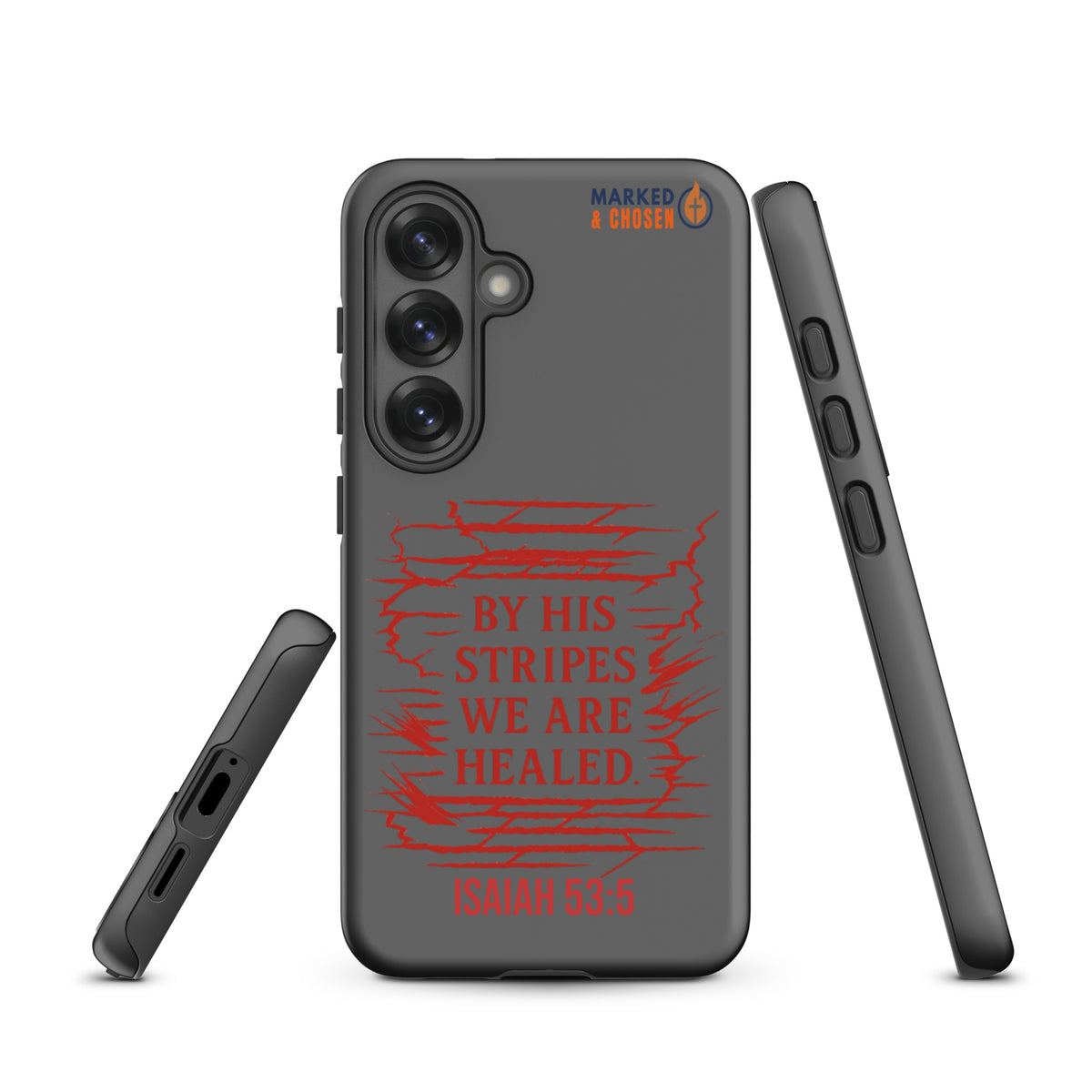 By His Stripes Samsung Galaxy Tough Case - Samsung Galaxy S25 - Front View