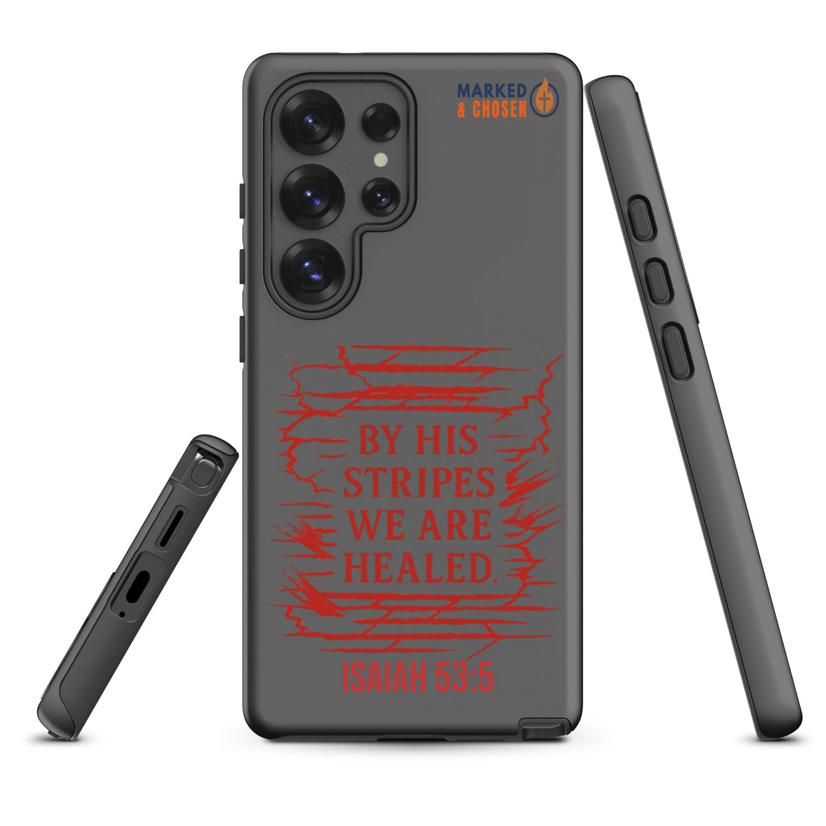 By His Stripes Samsung Galaxy Tough Case - Samsung Galaxy S25 Ultra - Front View