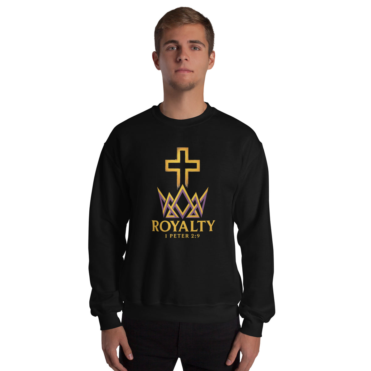 Royalty Sweatshirt - Black - Front View