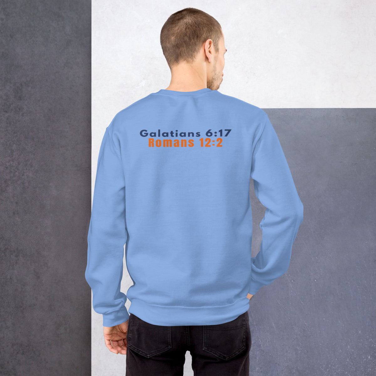Marked & Chosen Sweatshirt - Carolina Blue - Back View