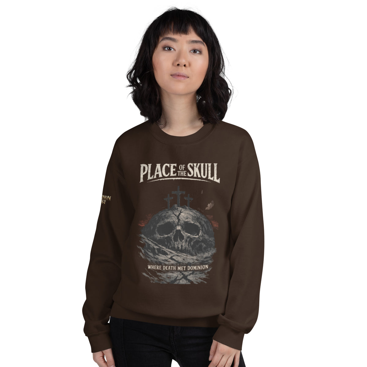 Place of the Skull Sweatshirt - Dark Chocolate - Front View