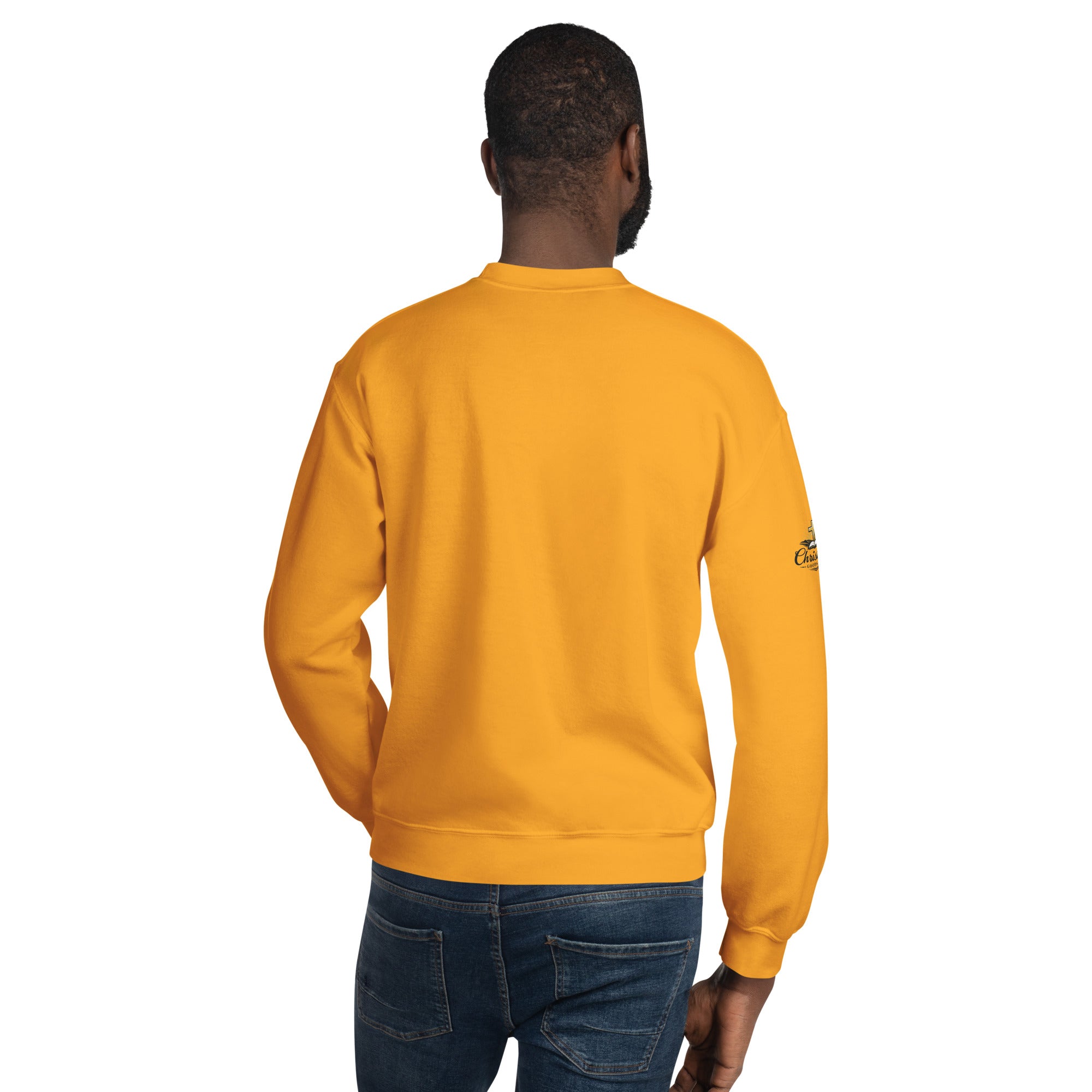Men's Iron Sharpens Iron Sweatshirt - Gold - Back View