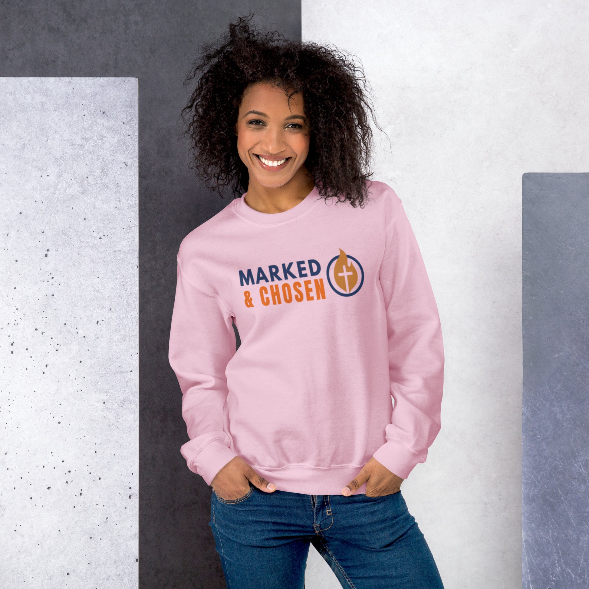 Marked & Chosen Sweatshirt - Light Pink - Front View