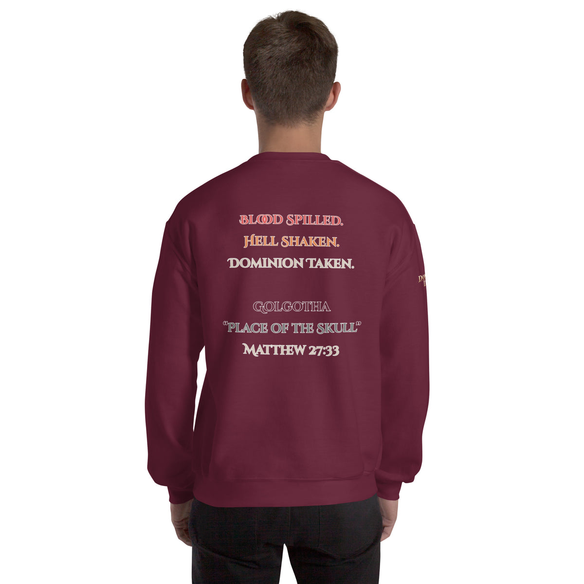 Place of the Skull Sweatshirt - Maroon - Back View