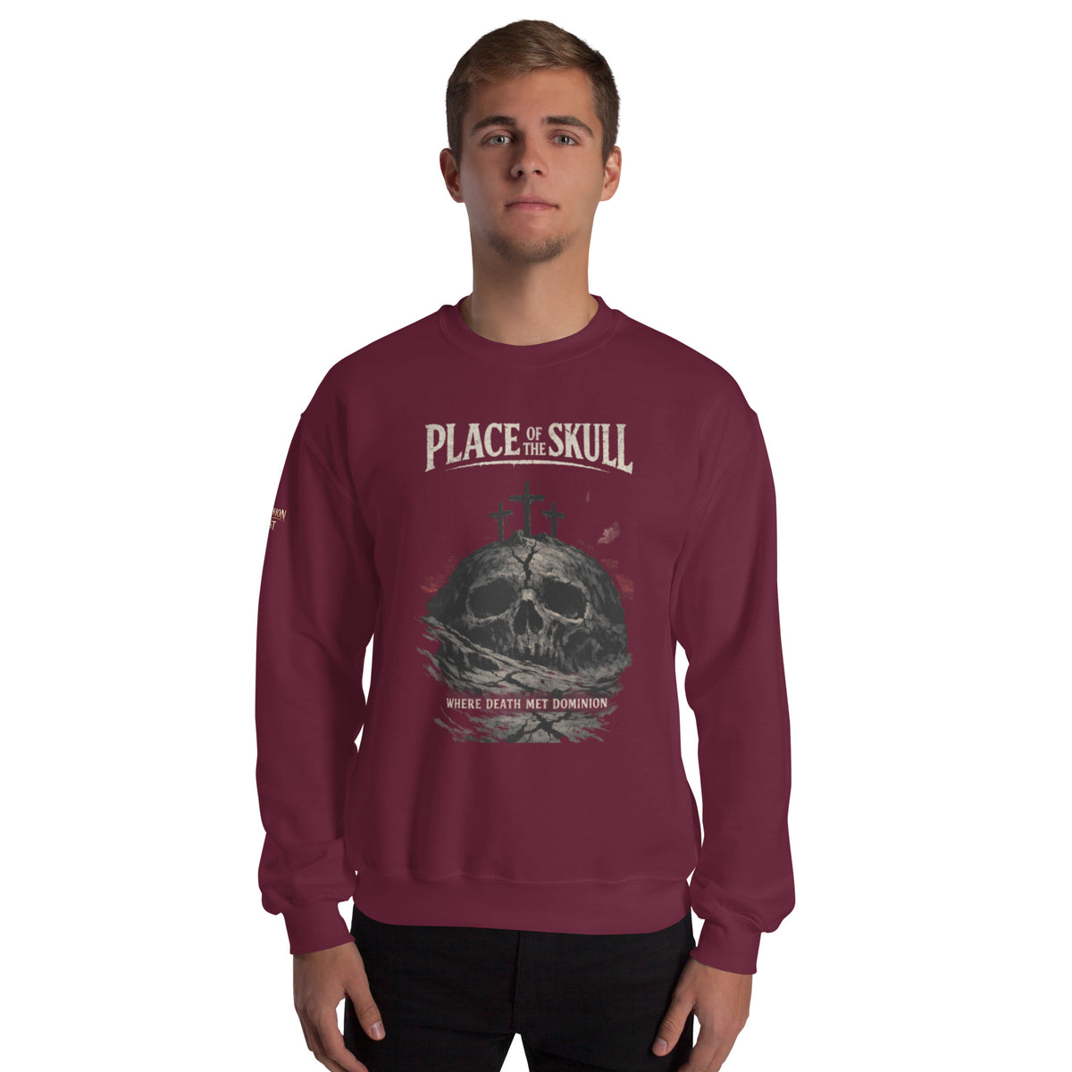 Place of the Skull Sweatshirt - Maroon - Front View