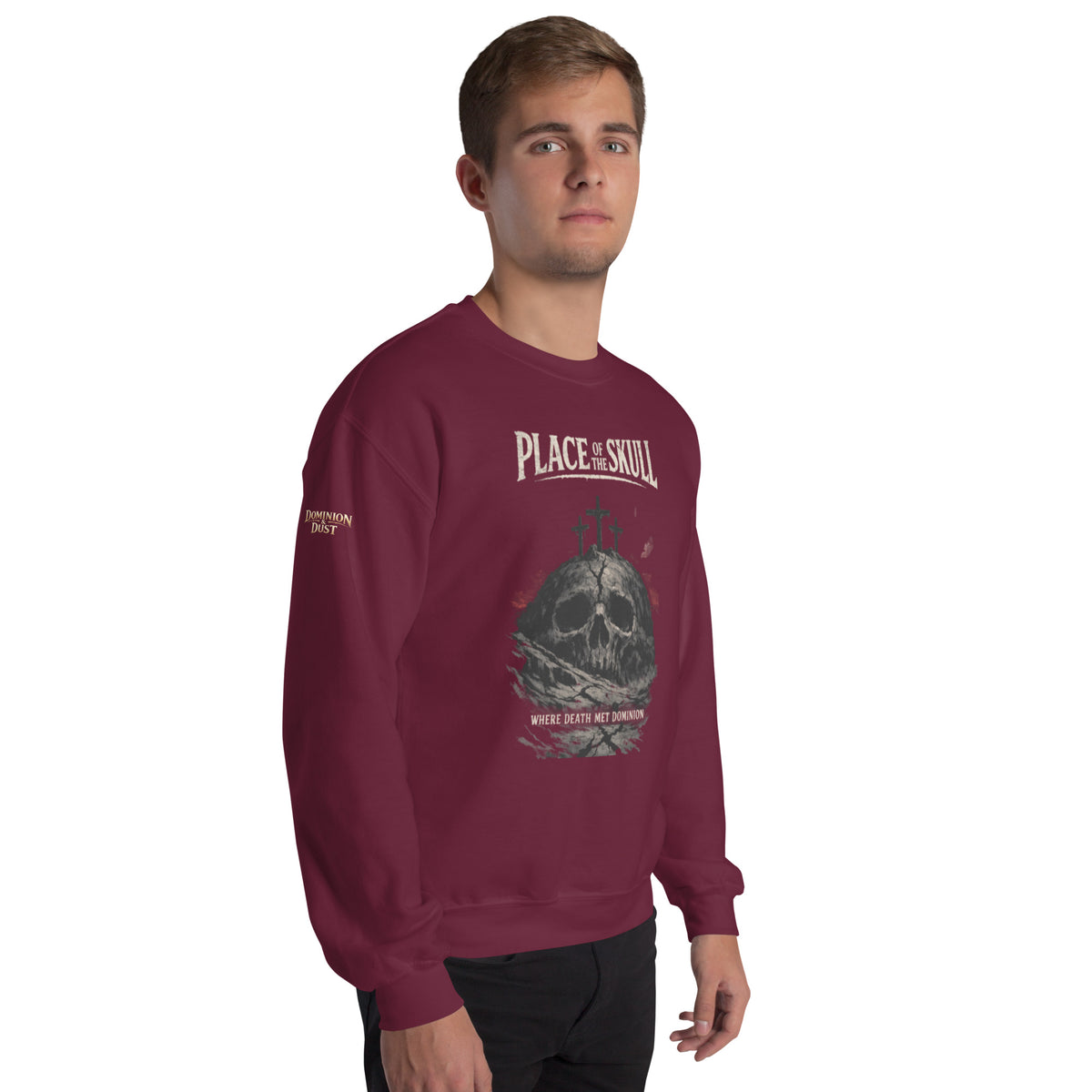 Place of the Skull Sweatshirt - Maroon - Right Front View