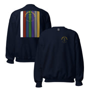 Under YHWH Banner Sweatshirt - Navy - Front and Back View