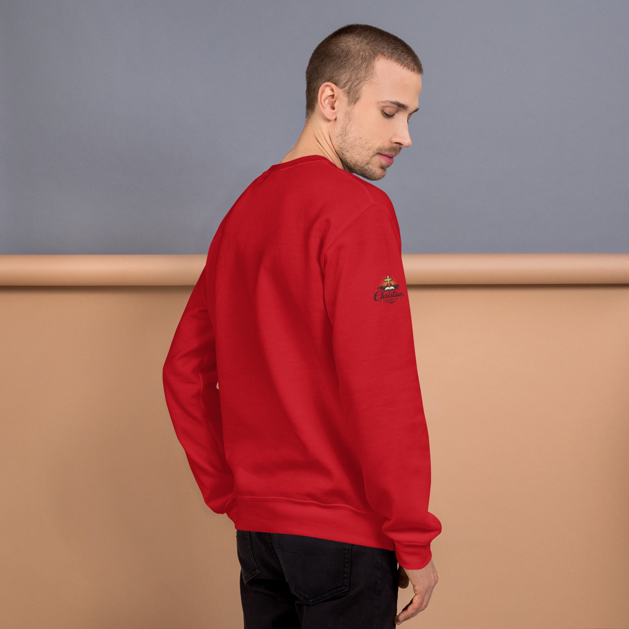 Men's Iron Sharpens Iron Sweatshirt - Red - Right Side View