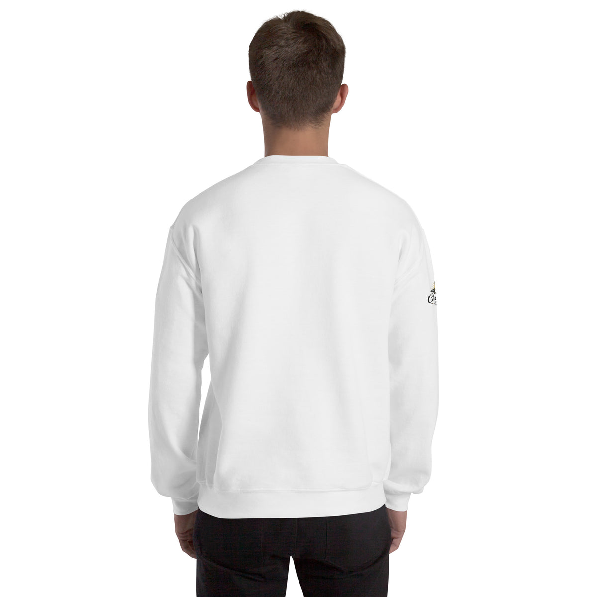 Men's Iron Sharpens Iron Sweatshirt - White - Back View