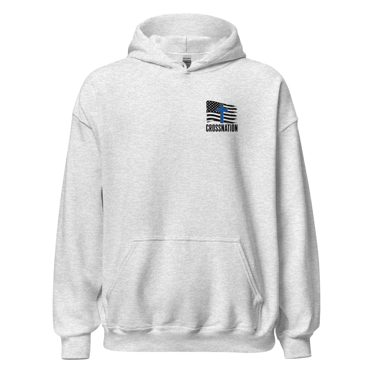 Heroes in Christ Police Hoodie - Ash - Front View