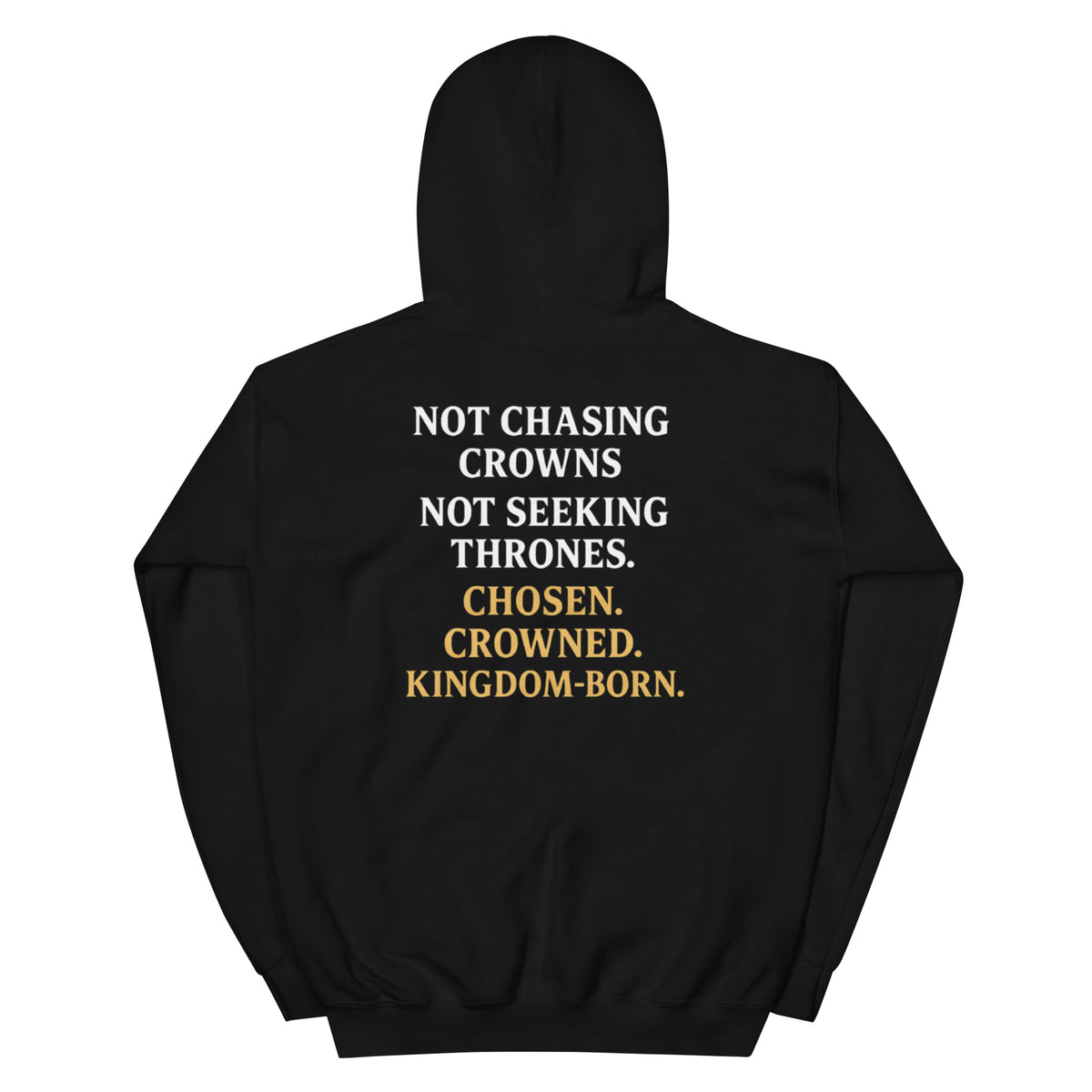 Royalty Hoodie - Black - Back View
