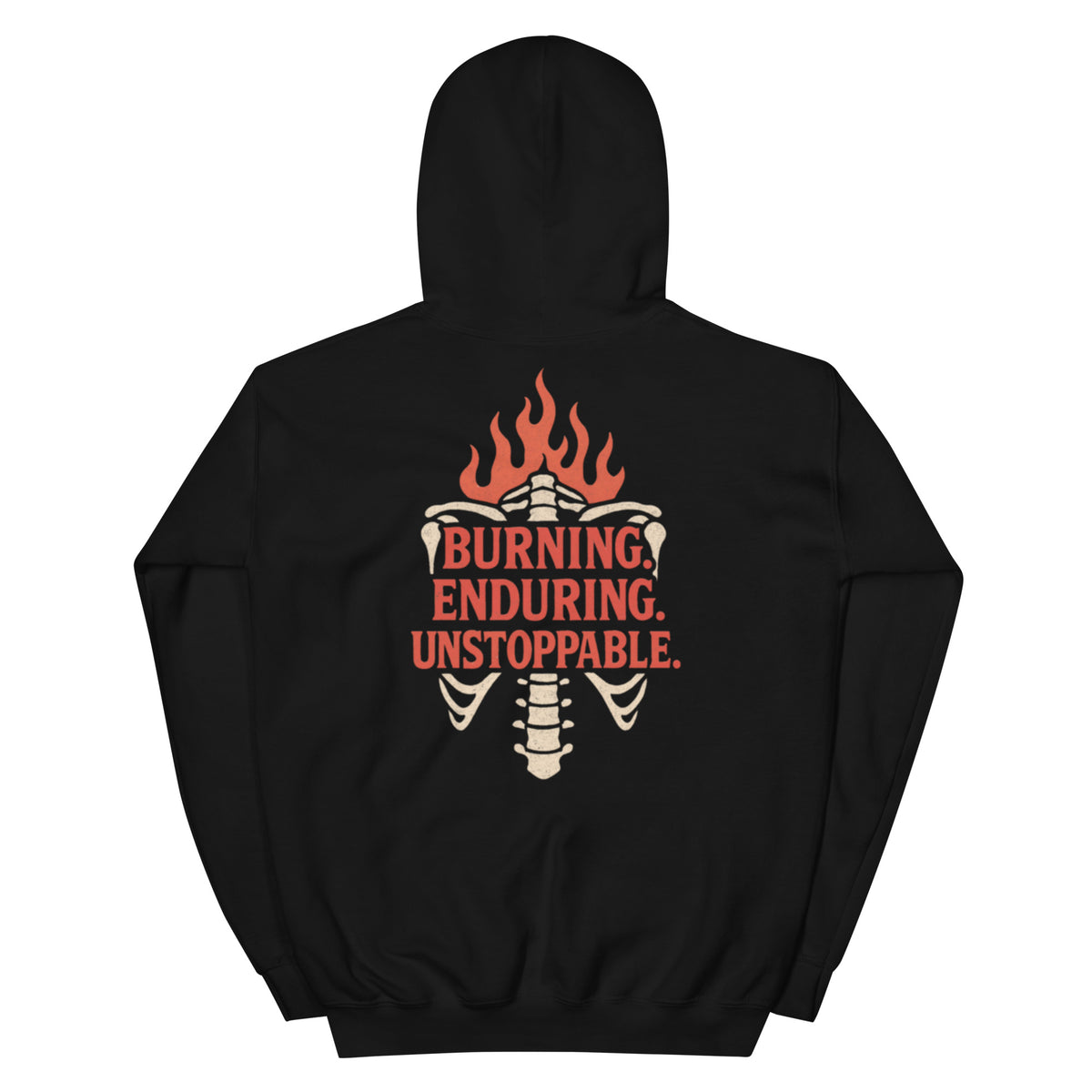 Fire in My Bones Hoodie - Black - Back View