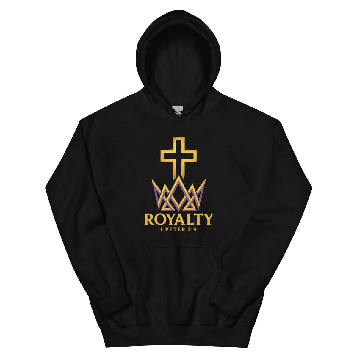 Royalty Hoodie - Black - Front View
