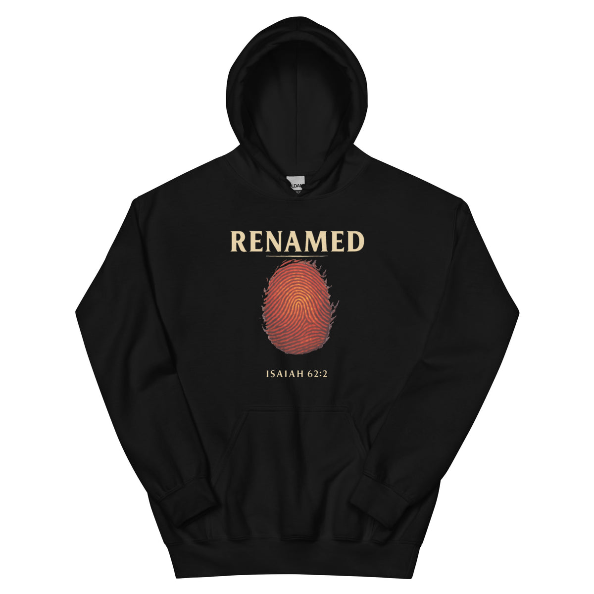 Renamed Hoodie - Black - Front View