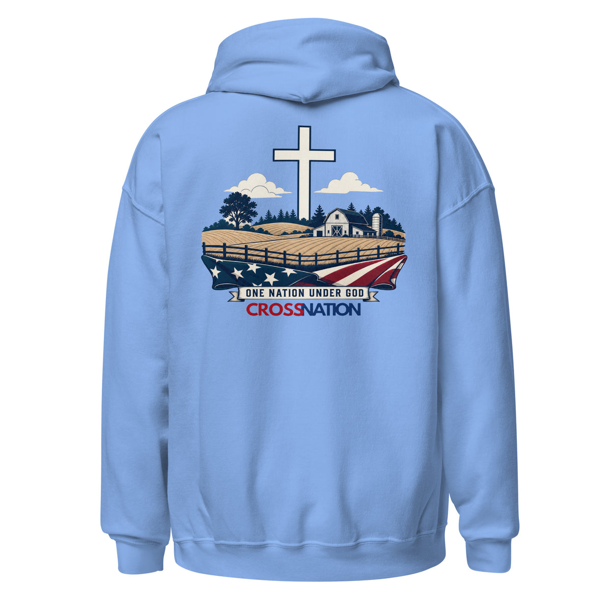Heartland Hoodie - Carolina Blue - Back View