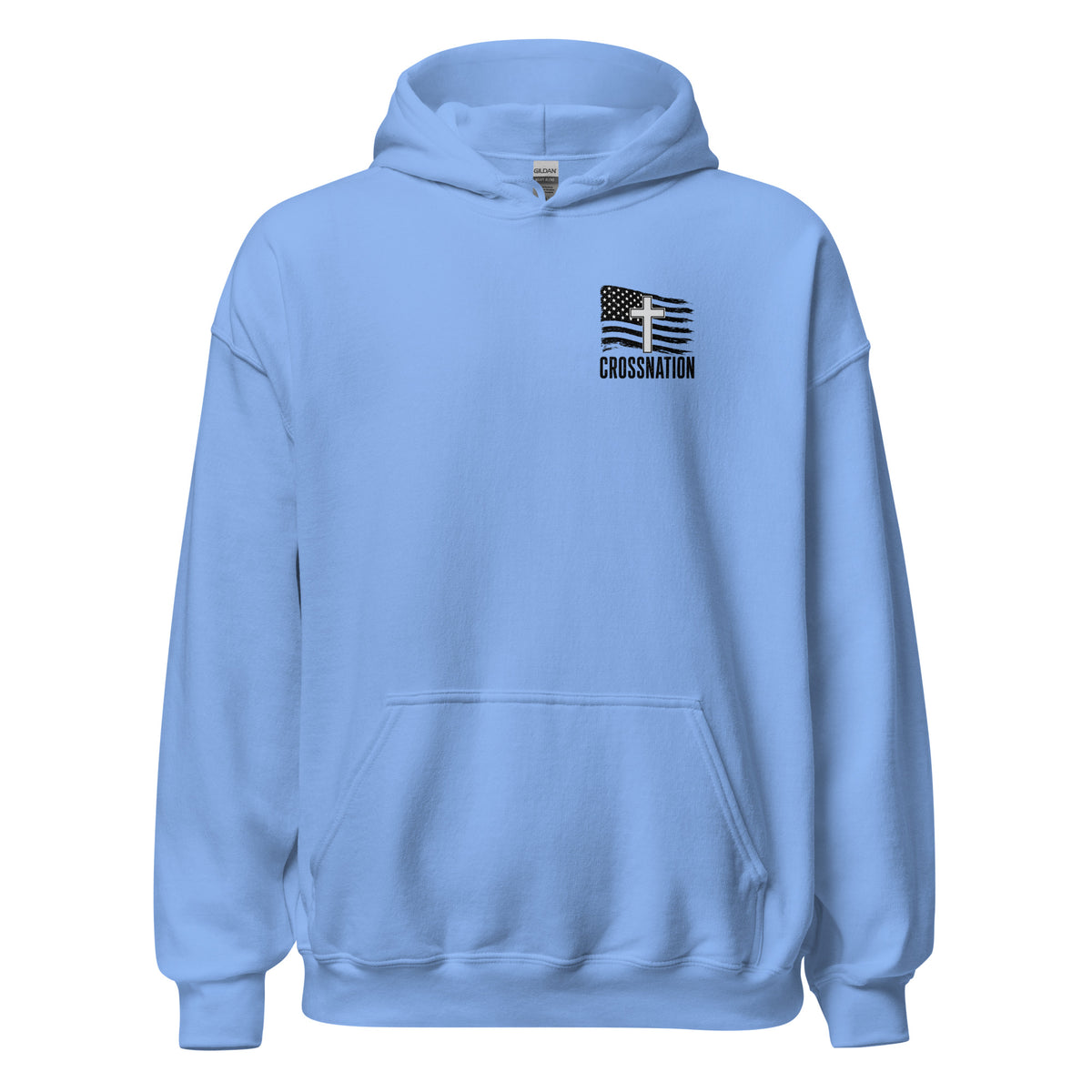Heroes in Christ Healthcare Hoodie - Carolina Blue - Front View