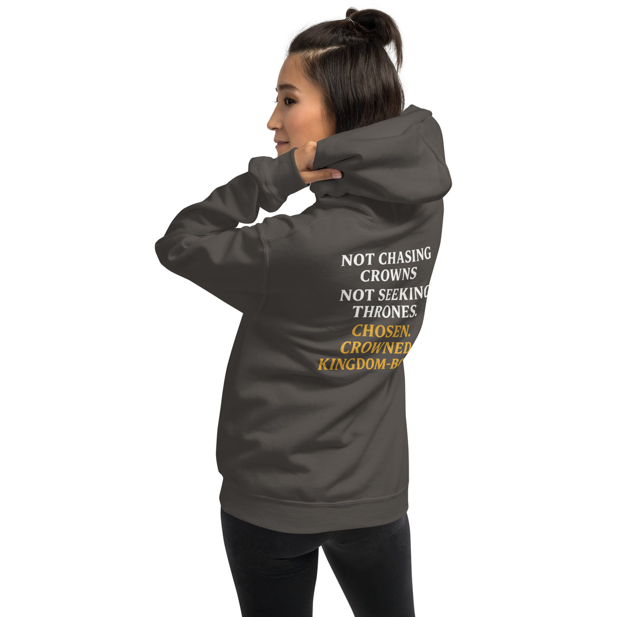 Royalty Hoodie - Charcoal - Back View