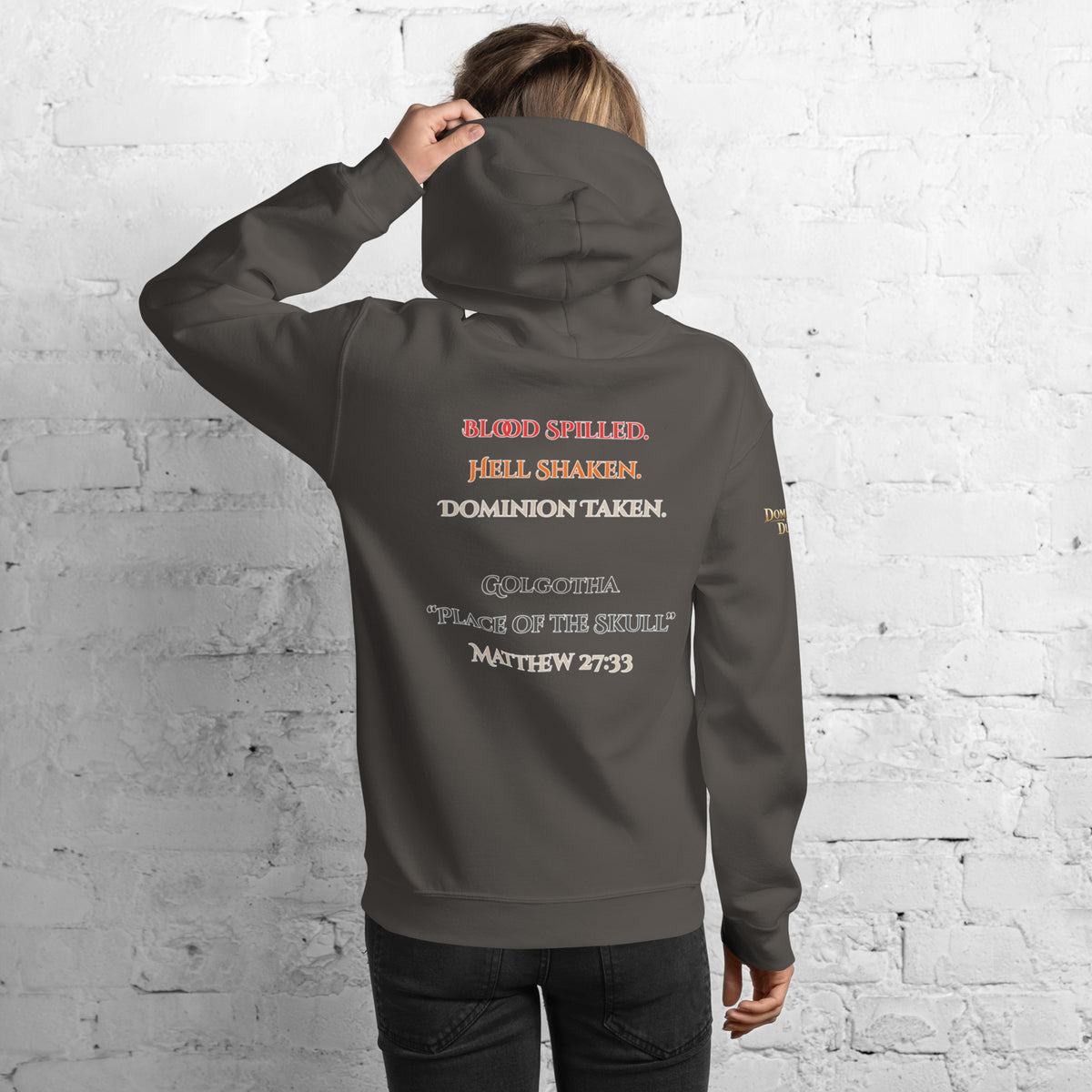 Place of the Skull Hoodie - Charcoal - Back View