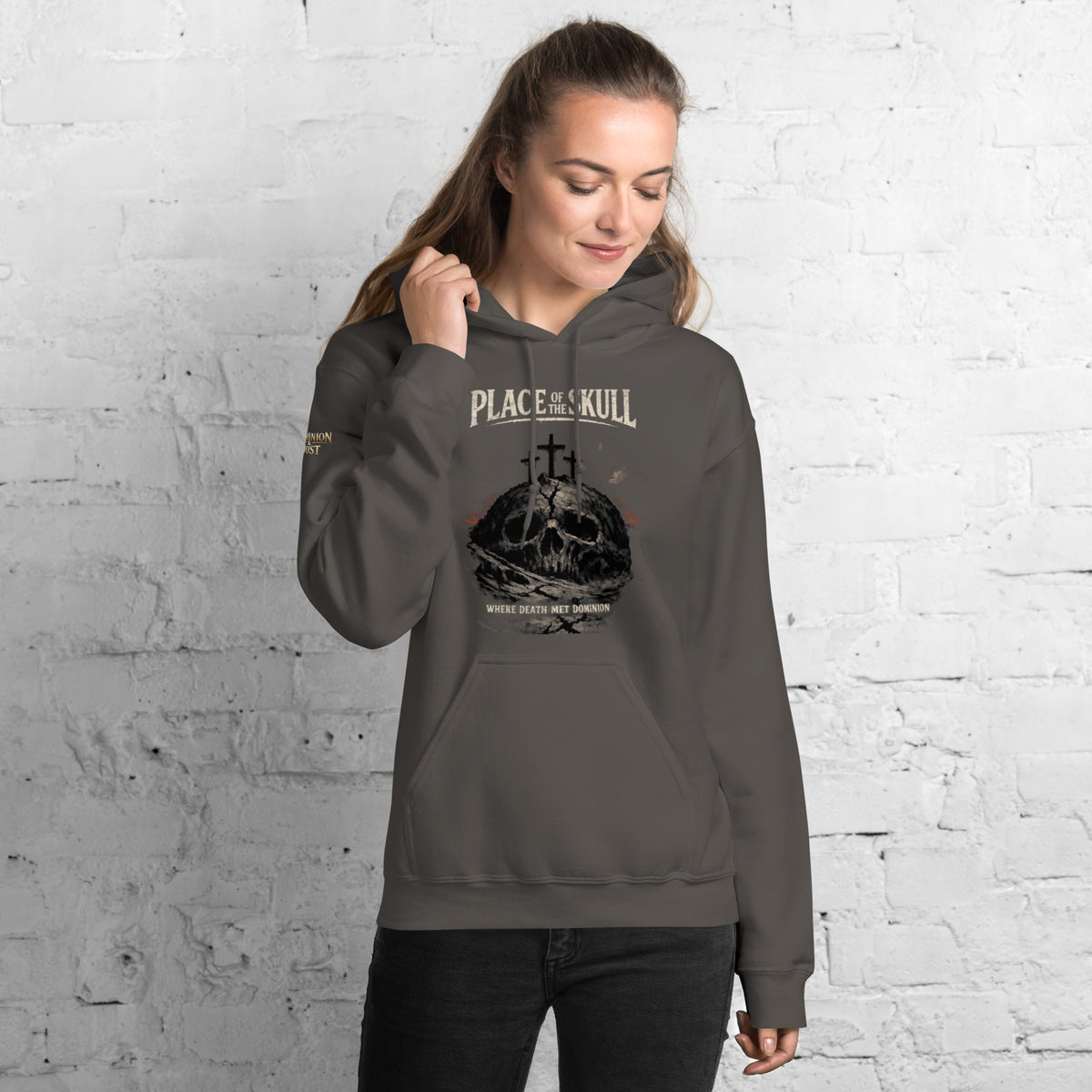 Place of the Skull Hoodie - Charcoal - Front View