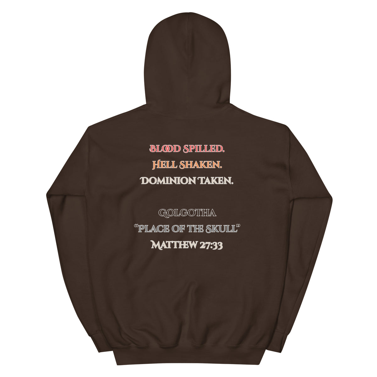 Place of the Skull Hoodie - Dark Chocolate - Back View