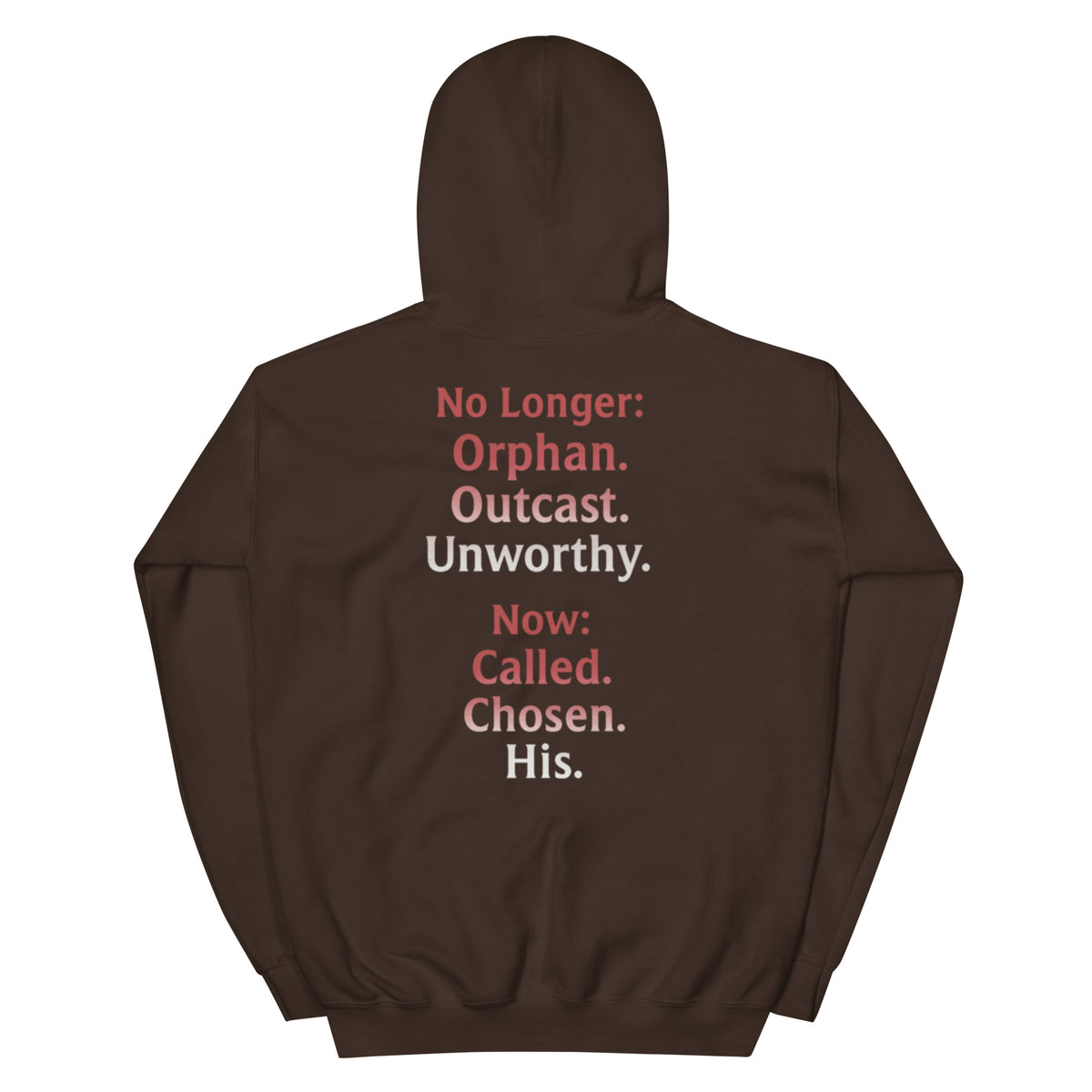 Renamed Hoodie - Dark Chocolate - Back View