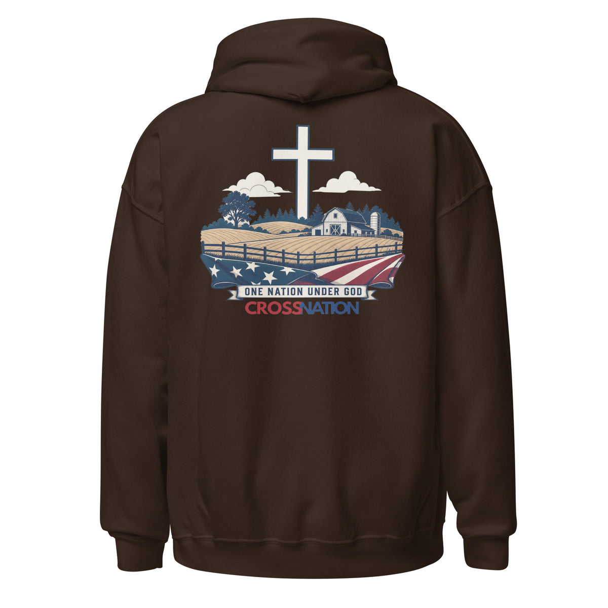 Heartland Hoodie - Dark Chocolate - Back View
