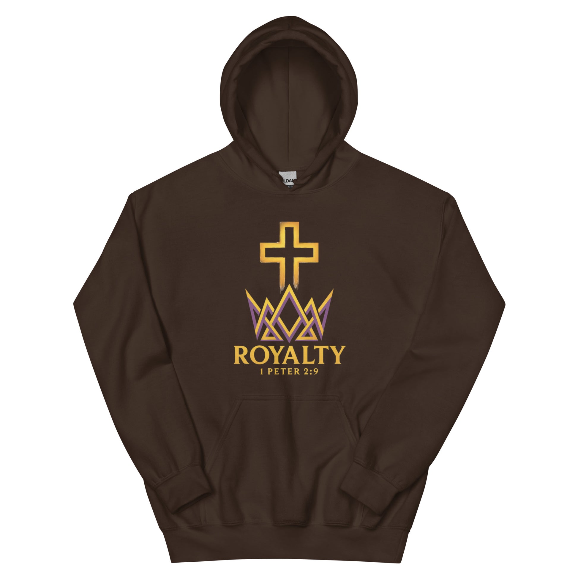 Royalty Hoodie - Dark Chocolate - Front View