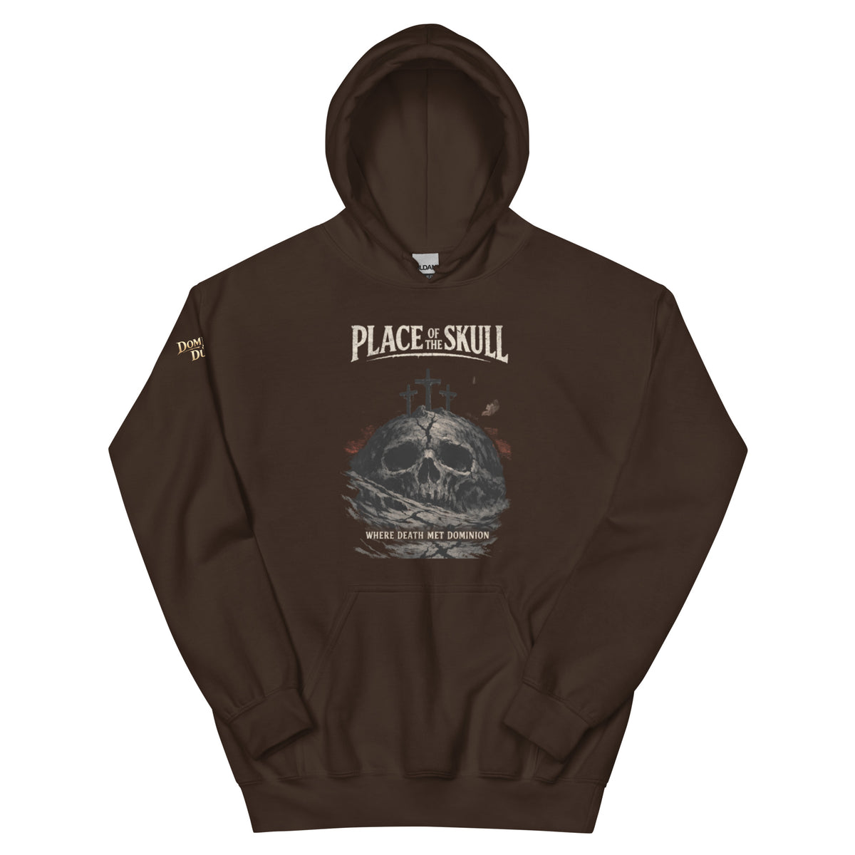 Place of the Skull Hoodie - Dark Chocolate - Front View