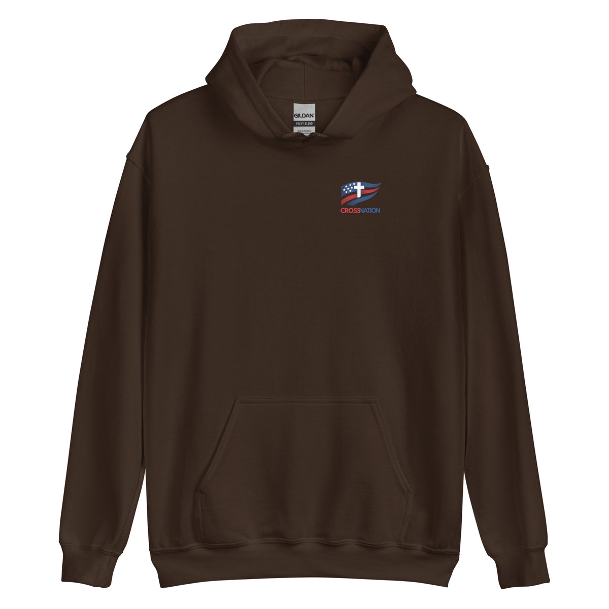 Victory in Christ Hoodie - Dark Chocolate - Front View