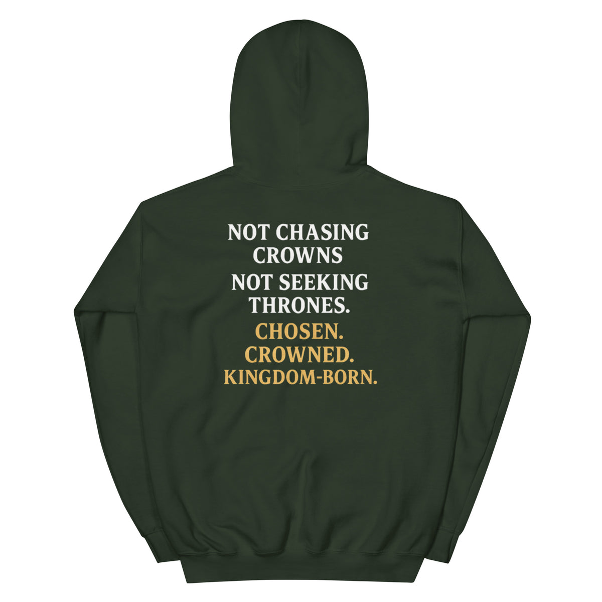 Royalty Hoodie - Forest Green - Back View