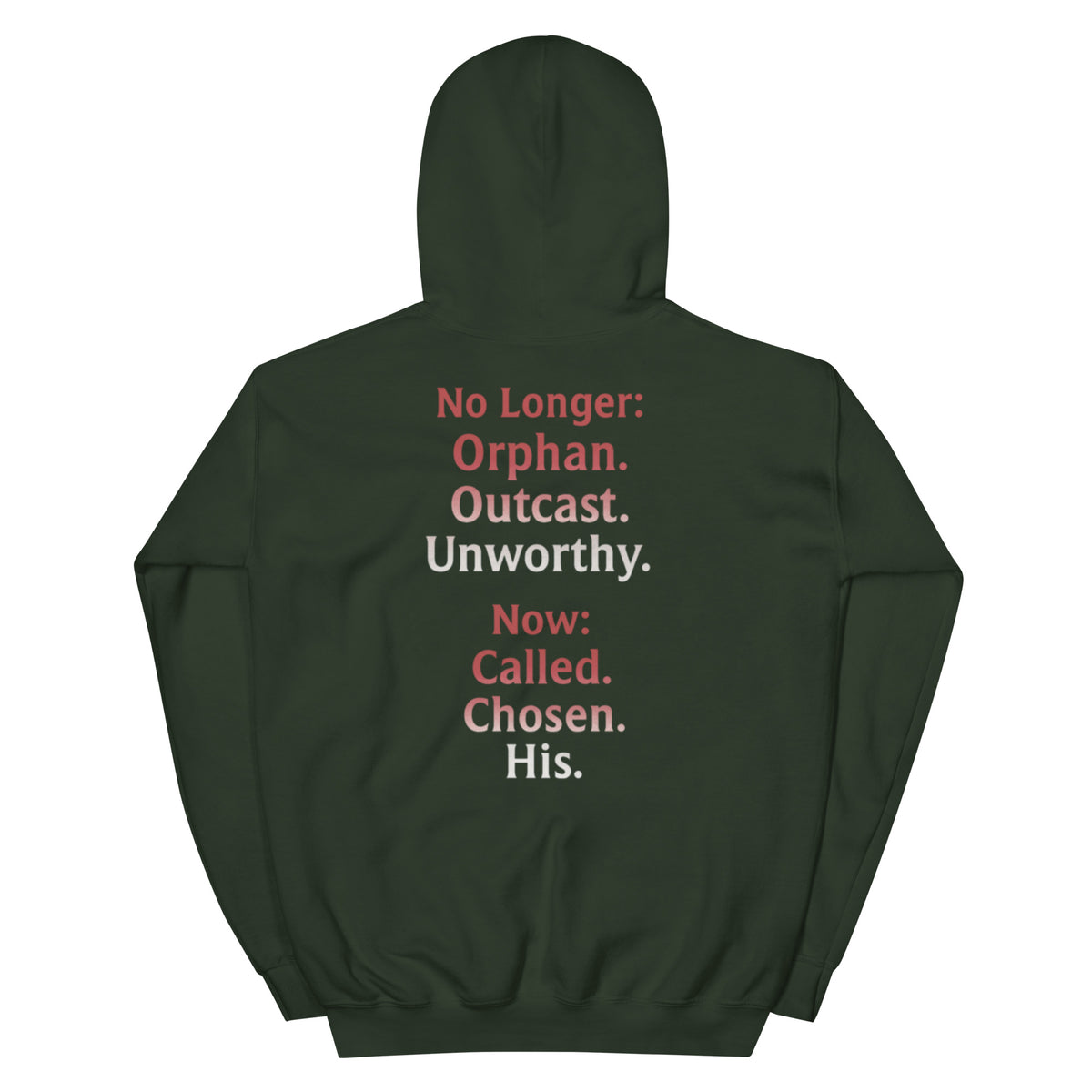 Renamed Hoodie - Forest Green - Back View