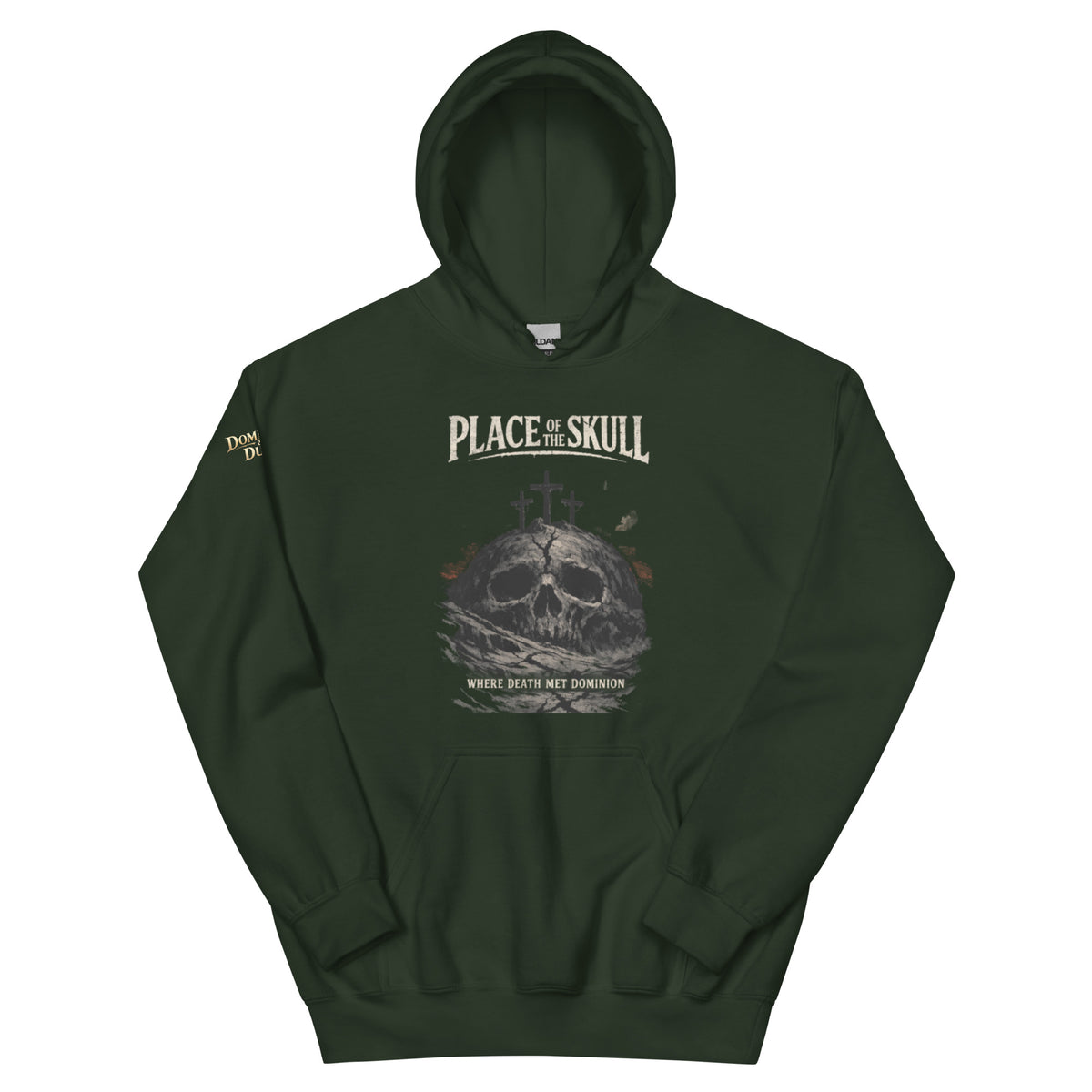 Place of the Skull Hoodie - Forest Green - Front View