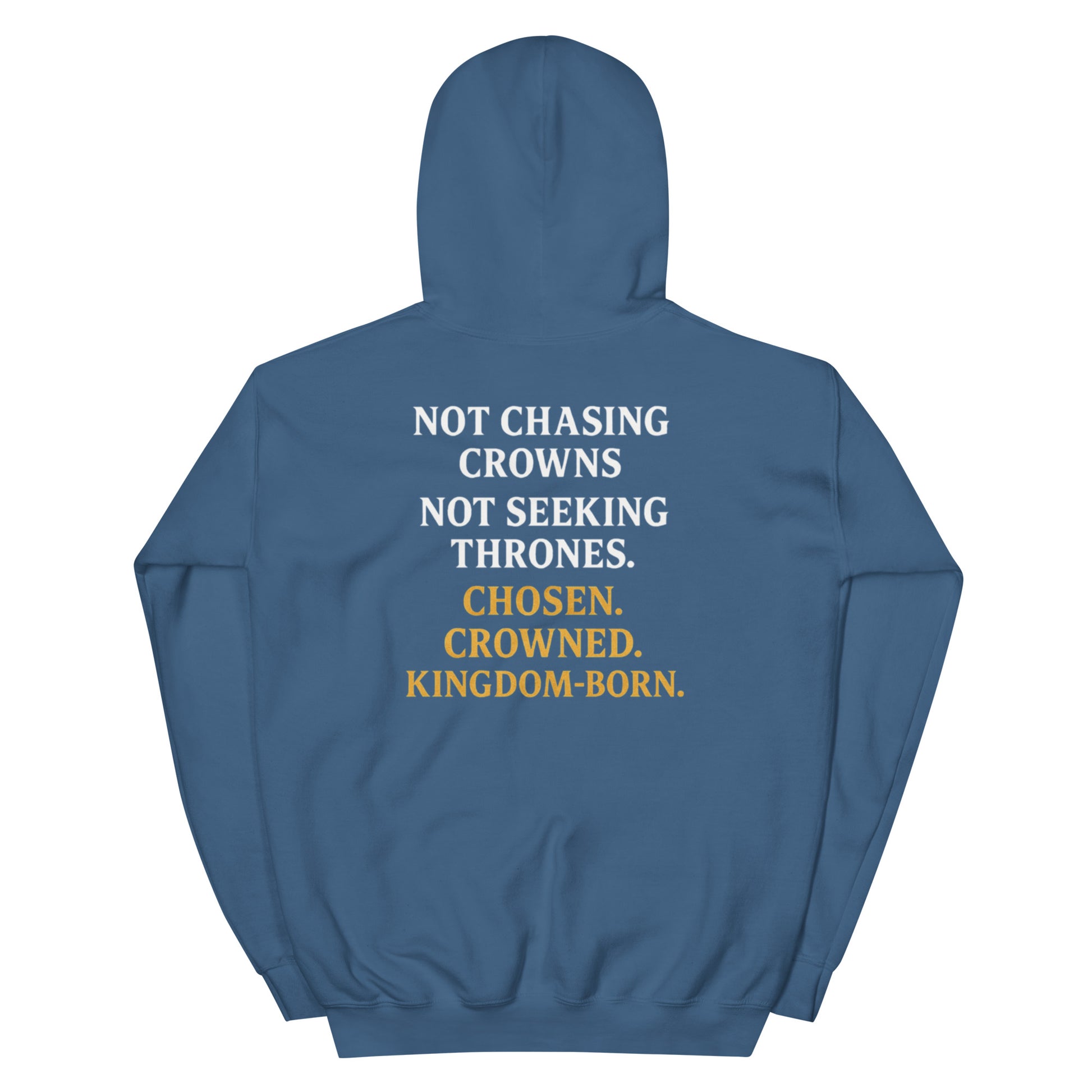 Royalty Hoodie - Indigo Blue - Back View