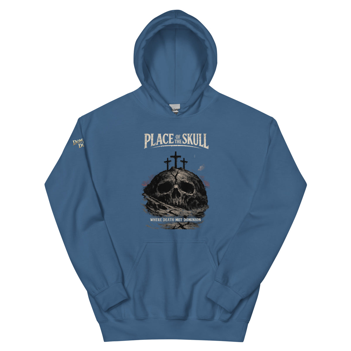 Place of the Skull Hoodie - Indigo Blue - Front View