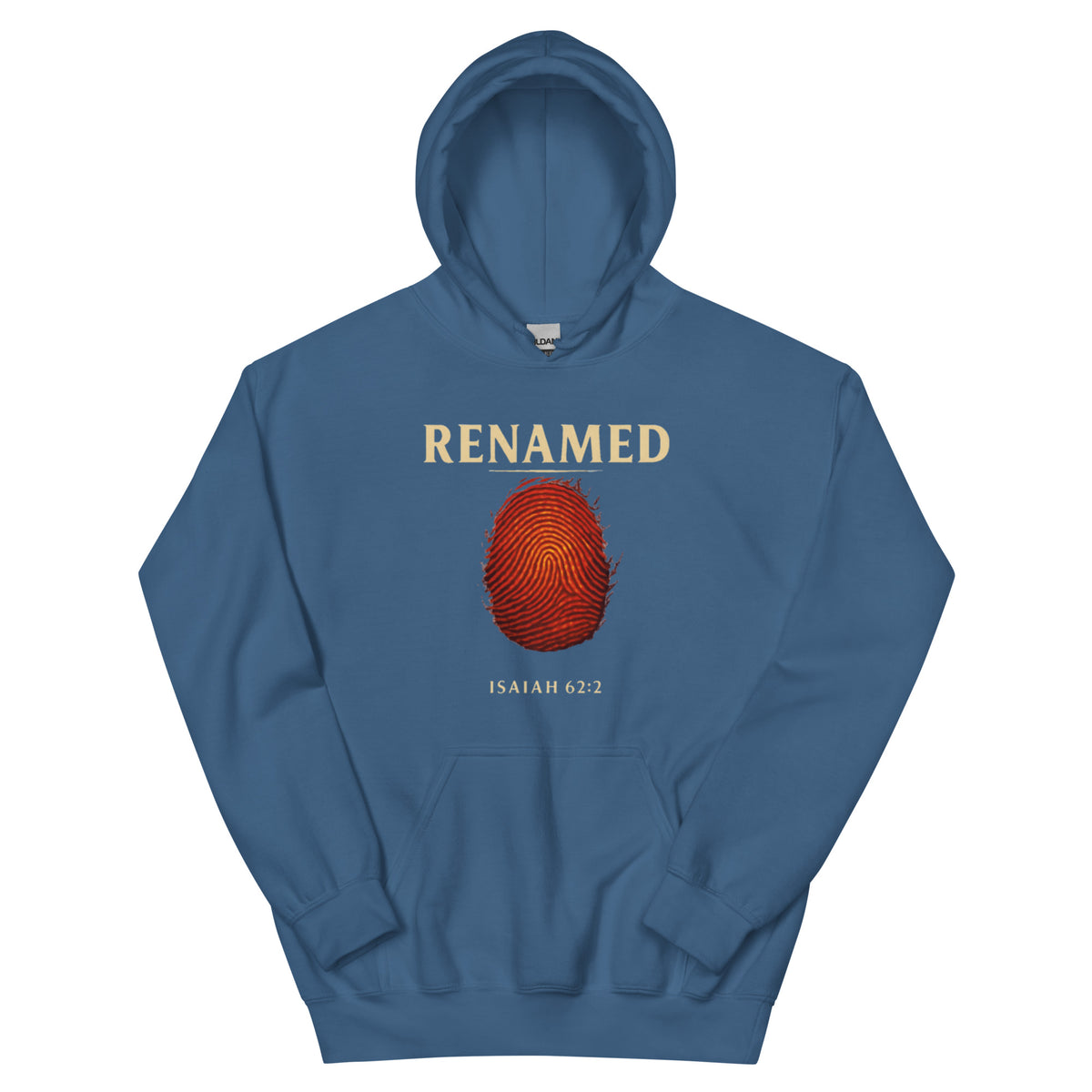 Renamed Hoodie - Indigo Blue - Front View