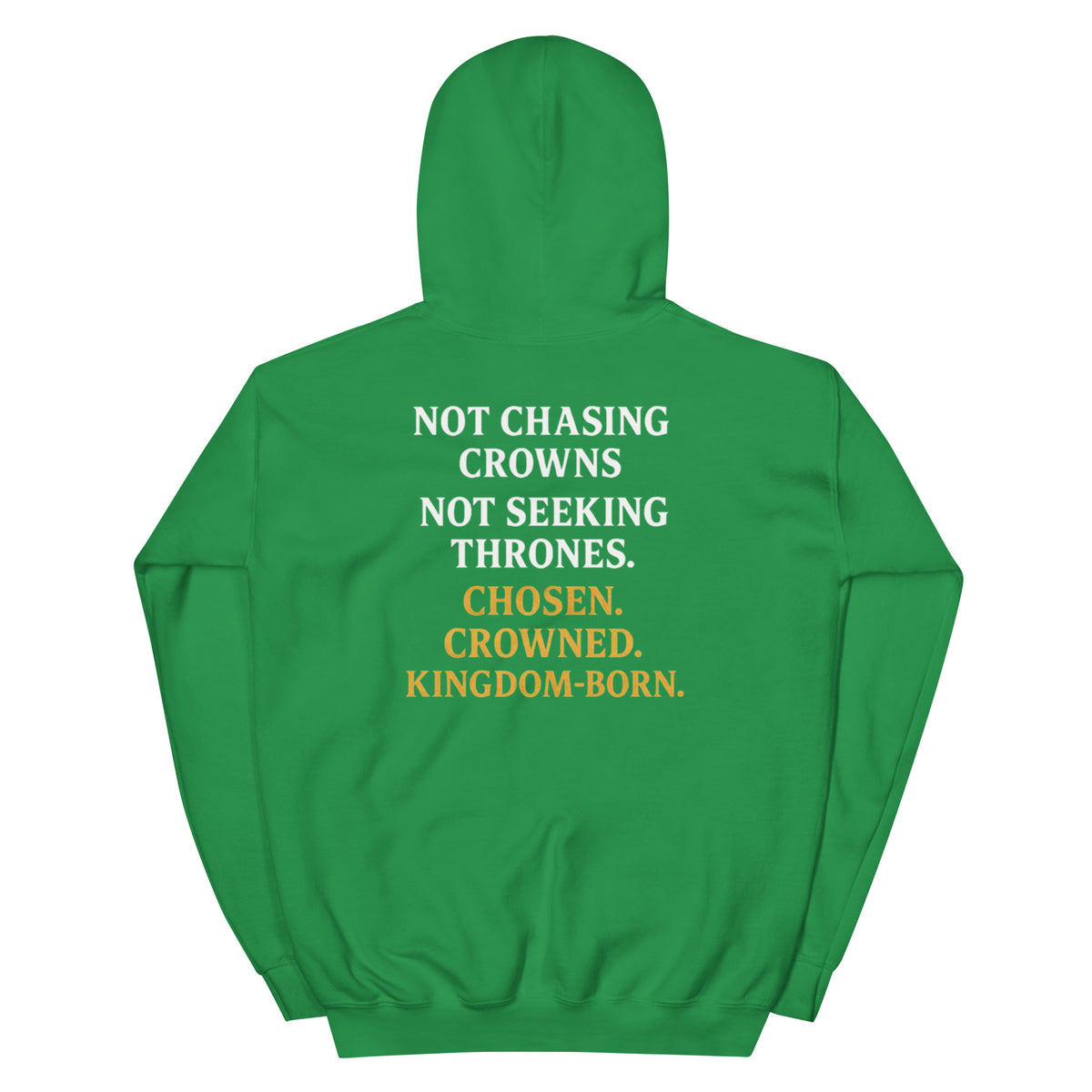 Royalty Hoodie - Irish Green - Back View 2