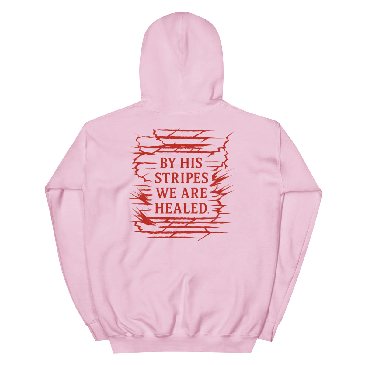 Marked by Stripes Hoodie - Light Pink - Back View 2
