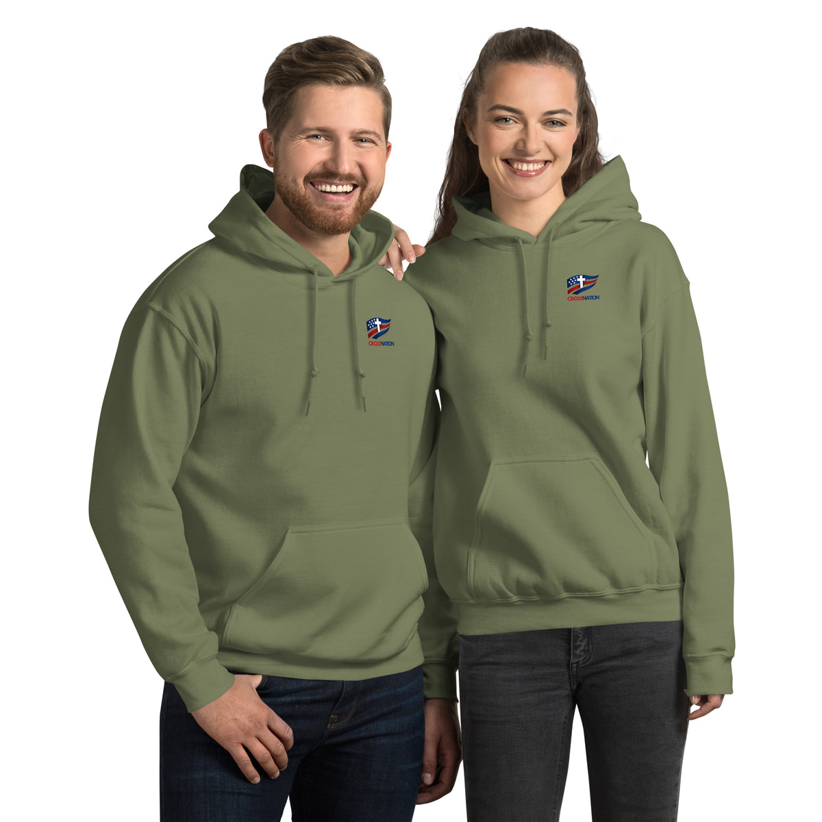 Heartland Hoodie - Military Green - Front View 2