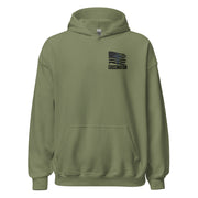 Heroes in Christ Navy Camo Hoodie - Military Green - Front View