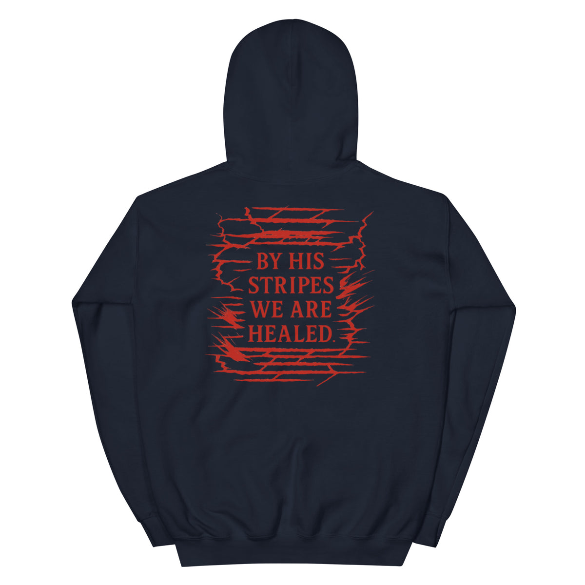 Marked by Stripes Hoodie - Navy - Back View