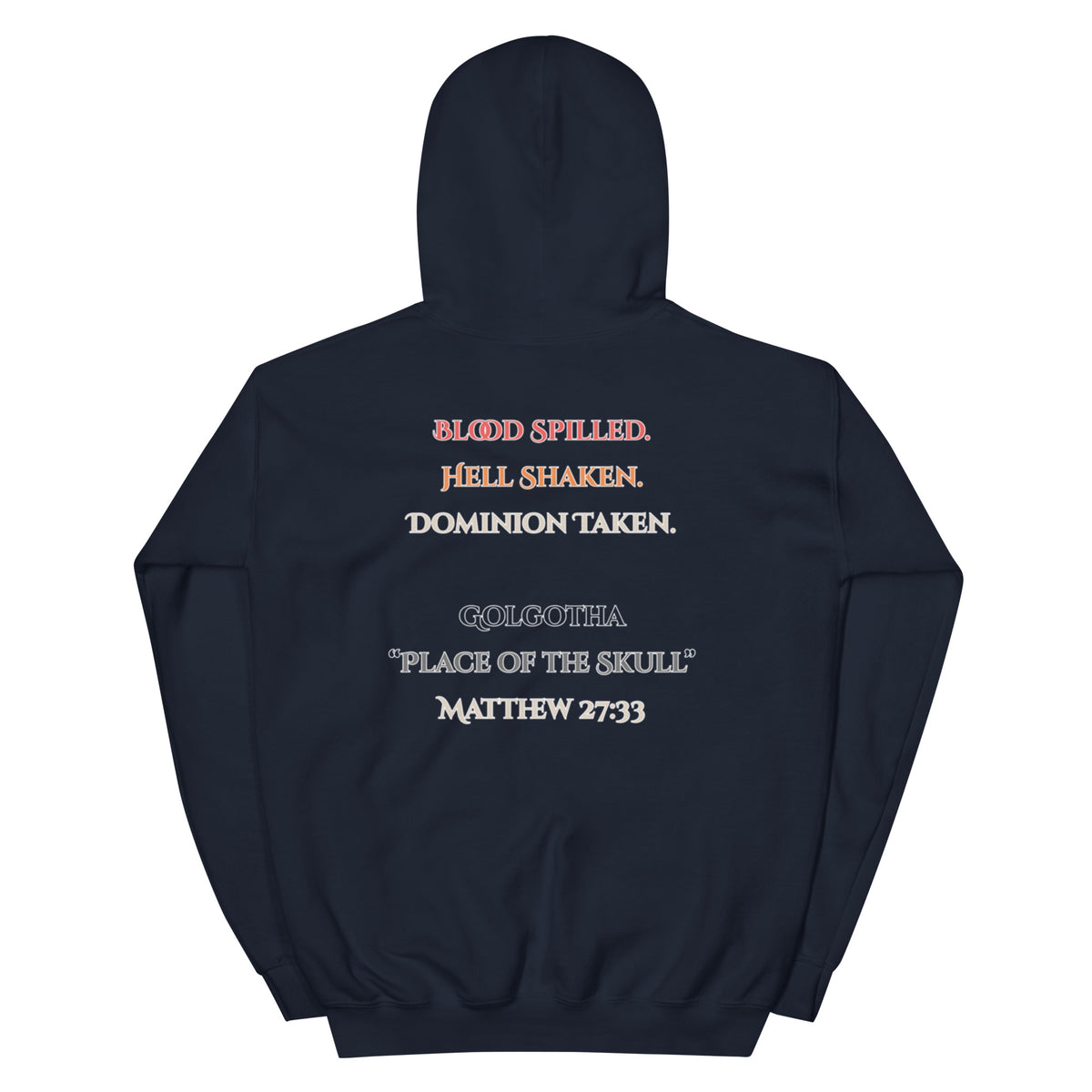 Place of the Skull Hoodie - Navy - Back View