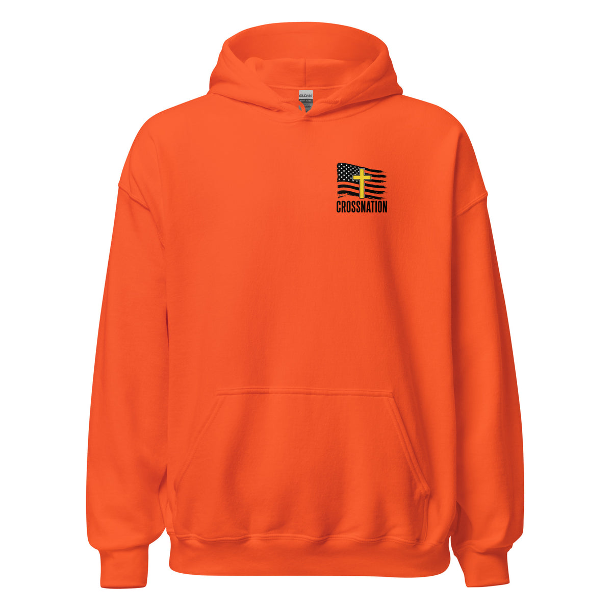 Heroes in Christ Dispatch Hoodie - Orange - Front View