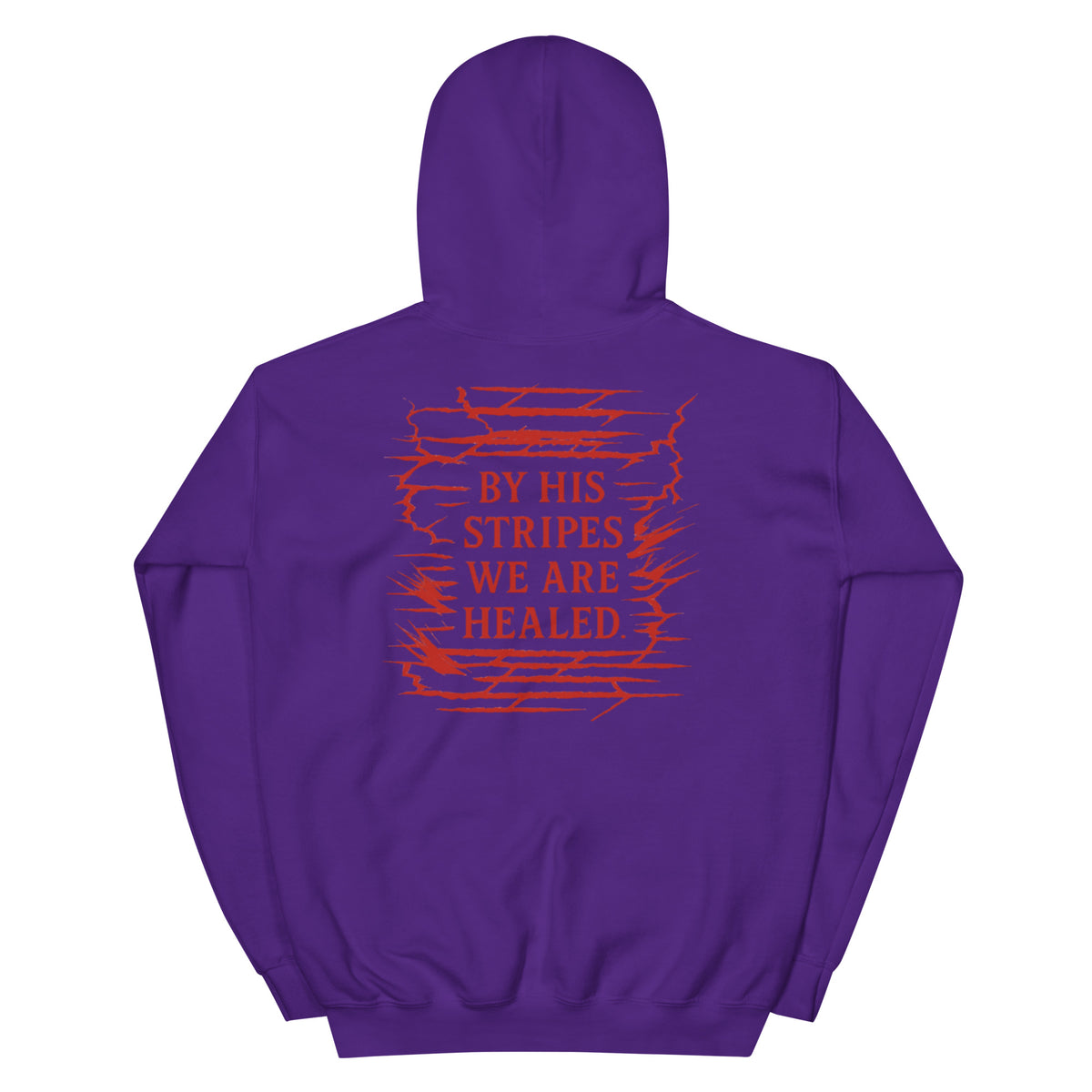 Marked by Stripes Hoodie - Purple - Back View 2