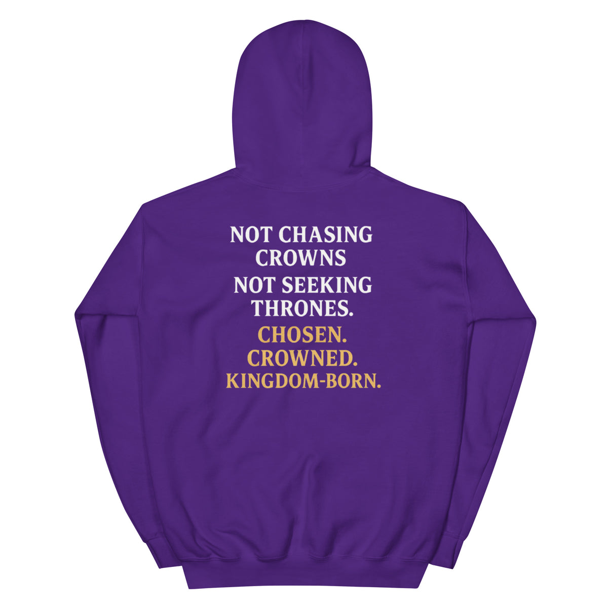 Royalty Hoodie - Purple - Back View