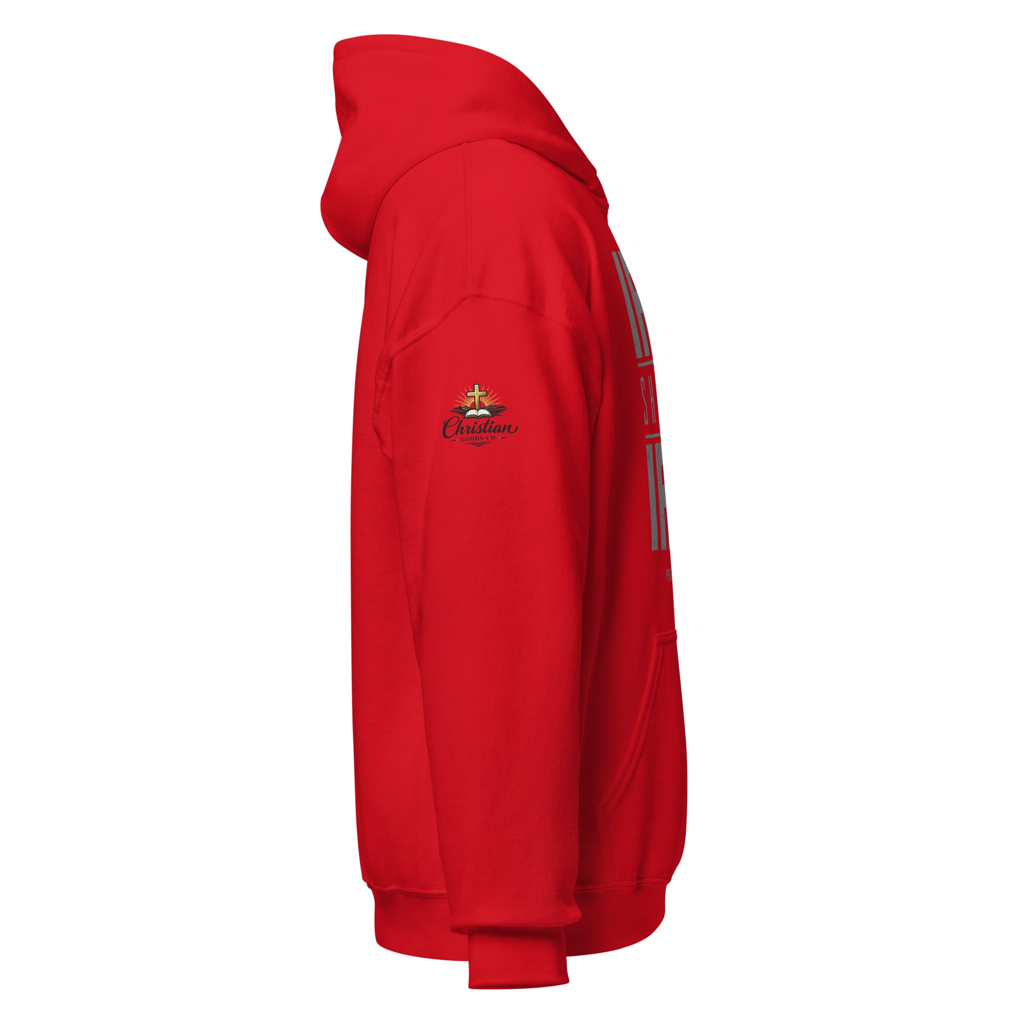 Men's Iron Sharpens Iron Hoodie - Red - Right Side View