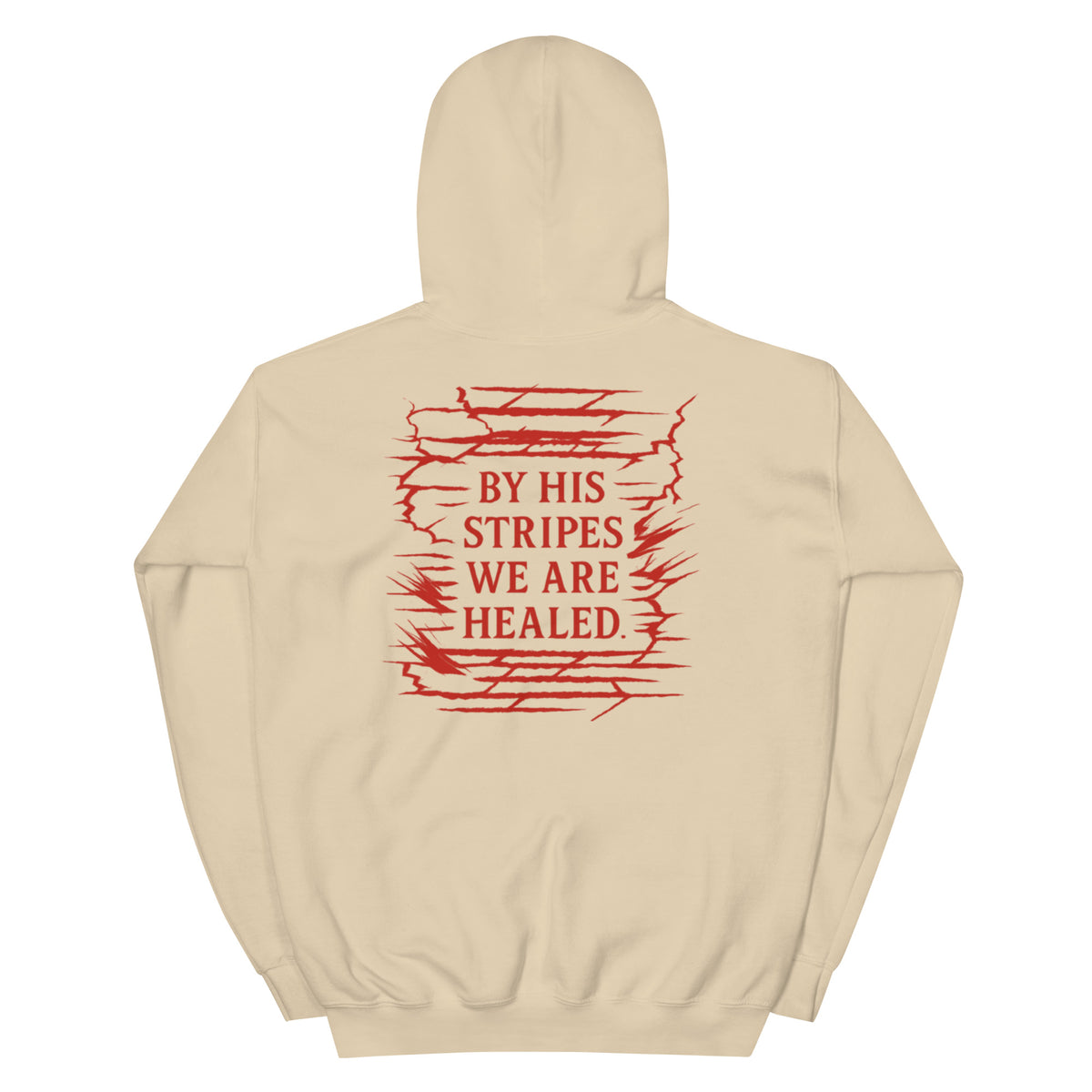 Marked by Stripes Hoodie - Sand - Back View