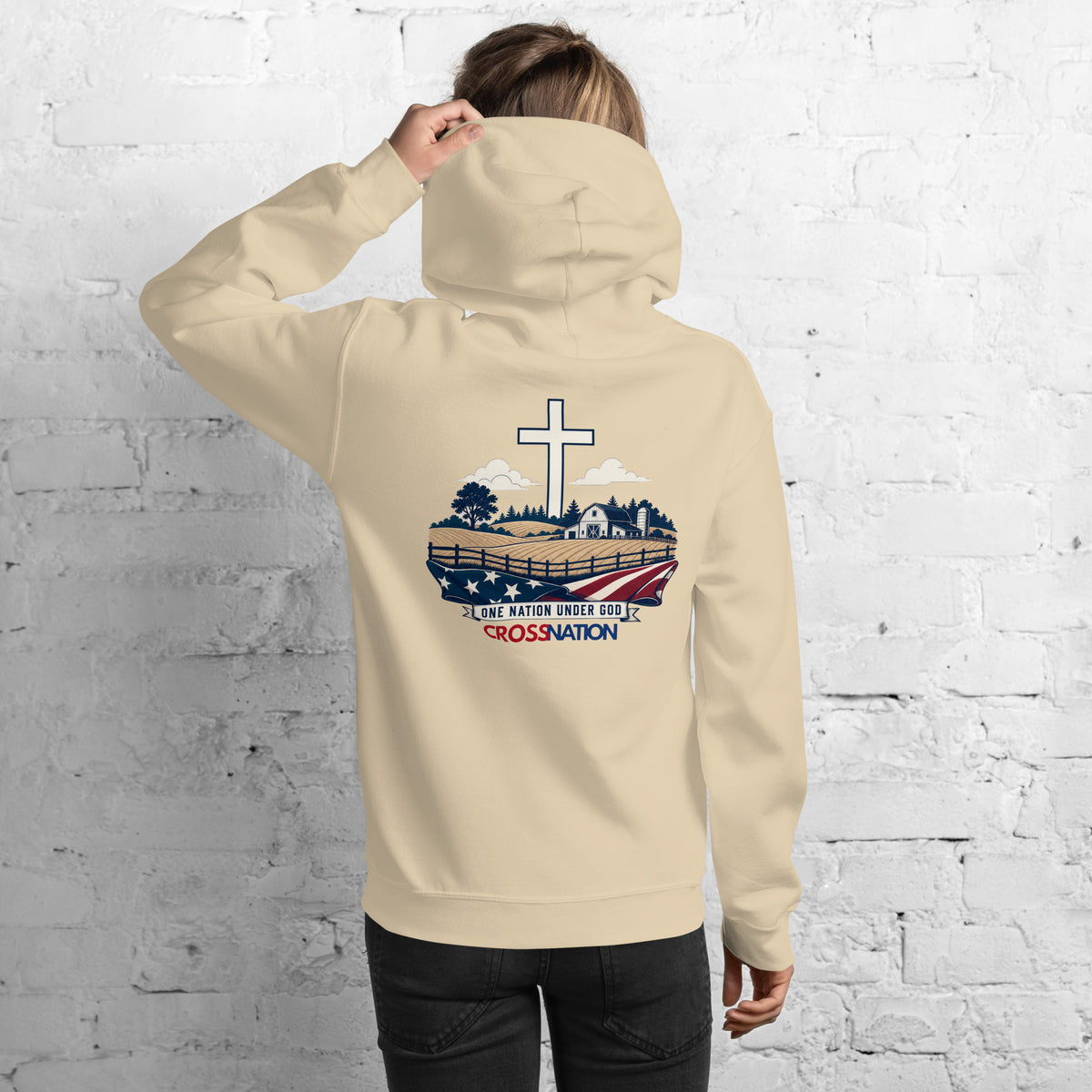 Heartland Hoodie - Sand - Back View