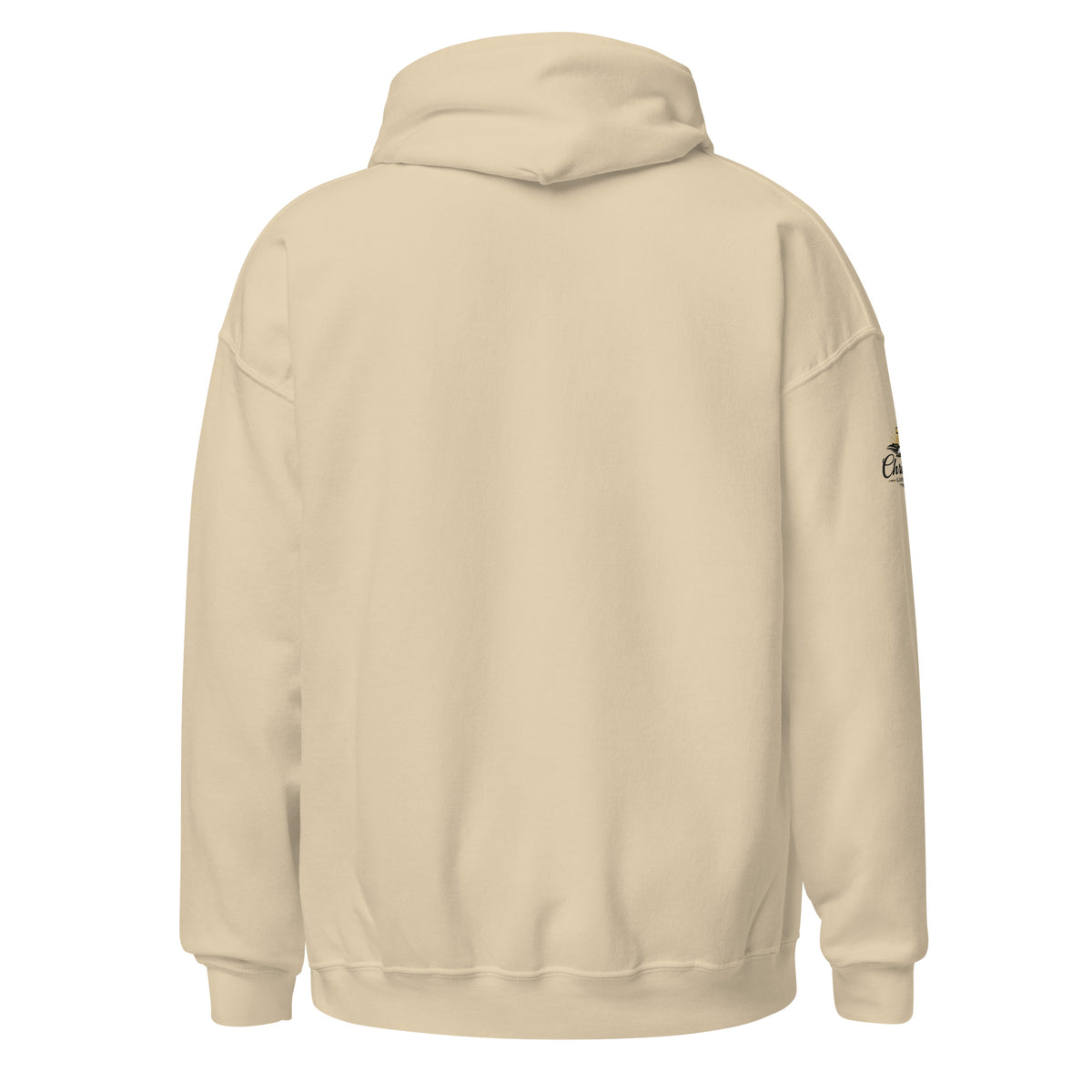 Men's Iron Sharpens Iron Hoodie - Sand - Back View